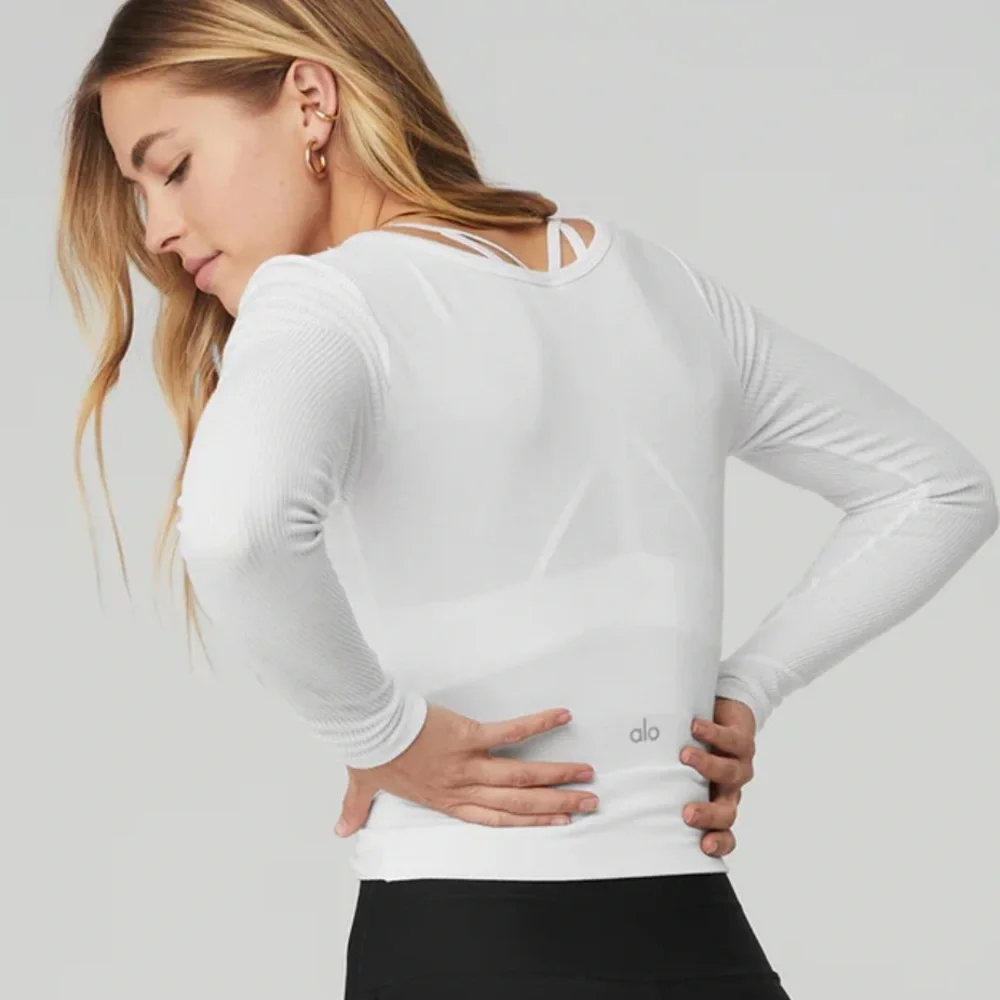 Alo Yoga Cover Long Sleeve Top - Picture 3 of 4